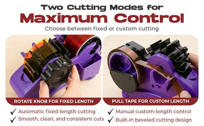 3 Roll Tape Dispenser for Desk – Heavy Duty Desktop Holder for Office, Crafts & School Supplies - NIBLI Essentials